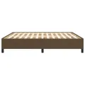 Cadre de lit Marron foncé 180x200 cm Tissu