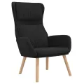 Chaise de relaxation Noir Velours