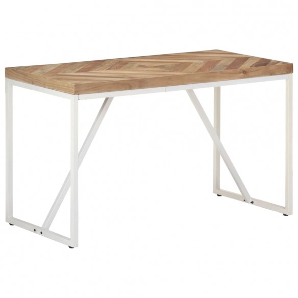 Table à dîner 120x60x76 cm Bois solide d'acacia et de manguier