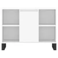 Ensemble de meubles salle de bain 3 pcs blanc bois d'ingénierie