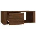 Table basse Chêne marron 100x50,5x35 cm Bois d'ingénierie