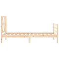Cadre de lit avec tête de lit 90x200 cm bois massif