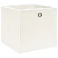 Boîtes de rangement 4 pcs Blanc 32x32x32 cm Tissu