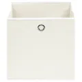 Boîtes de rangement 4 pcs Blanc 32x32x32 cm Tissu