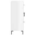 Buffet Blanc brillant 69,5x34x90 cm Bois d'ingénierie