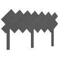 Tête de lit Gris 151,5x3x81 cm Bois massif de pin