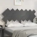 Tête de lit Gris 151,5x3x81 cm Bois massif de pin