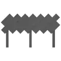 Tête de lit Gris 151,5x3x81 cm Bois massif de pin