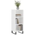 Buffet blanc brillant 34,5x32,5x90 cm bois d'ingénierie