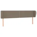 Tête de lit avec oreilles Taupe 183x23x78/88 cm Tissu