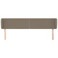 Tête de lit avec oreilles Taupe 183x23x78/88 cm Tissu
