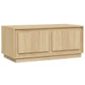 Table basse chêne sonoma 102x50x44 cm bois d'ingénierie