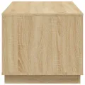 Table basse chêne sonoma 102x50x44 cm bois d'ingénierie