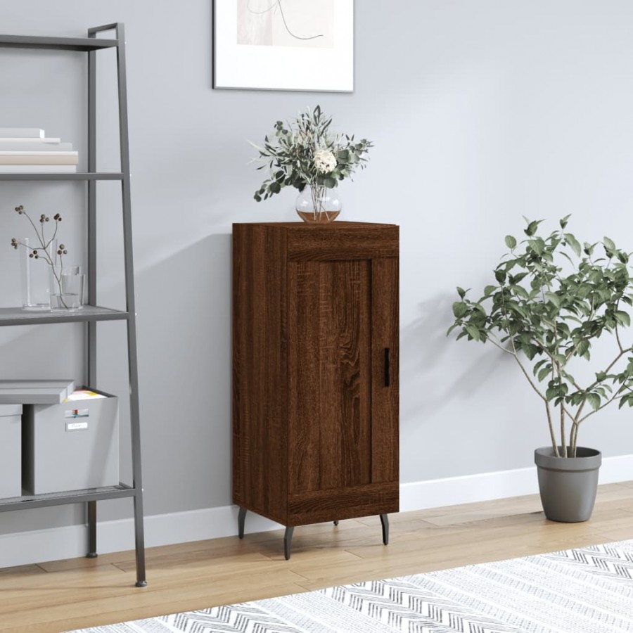 Buffet Chêne marron 34,5x34x90 cm Bois d'ingénierie