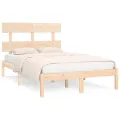 Cadre de lit bois massif 120x190 cm petit double