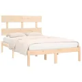 Cadre de lit bois massif 120x190 cm petit double