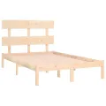 Cadre de lit bois massif 120x190 cm petit double