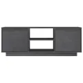 Meuble TV Gris 110x30x40 cm Bois de pin massif