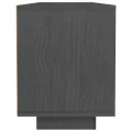 Meuble TV Gris 110x30x40 cm Bois de pin massif