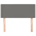 Tête de lit Gris foncé 100x5x78/88 cm Tissu
