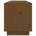 Meuble TV Marron miel 100x34x40 cm Bois de pin massif
