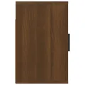 Table de chevet murale Chêne marron 50x30x47 cm