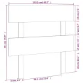 Tête de lit Marron miel 103,5x3x81 cm Bois massif de pin