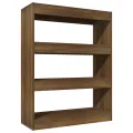 Bibliothèque/Cloison Chêne marron 80x30x103 cm Bois ingénierie