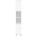 Armoire de salle de bain blanc 30x30x190 cm bois d'ingénierie