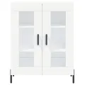 Buffet haut Blanc 69,5x34x180 cm Bois d'ingénierie