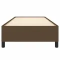 Cadre de lit Marron foncé 100x200 cm Tissu