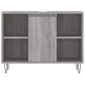 Armoire salle de bain sonoma gris 80x33x60 cm bois d'ingénierie