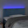 Tête de lit à LED Bleu foncé 90x5x78/88 cm Velours