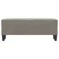 Banc Gris clair 100x35x41 cm Velours
