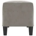 Banc Gris clair 100x35x41 cm Velours