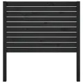 Tête de lit Noir 81x4x100 cm Bois massif de pin