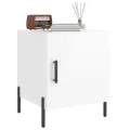 Tables de chevet 2 pcs blanc brillant 40x40x50 cm