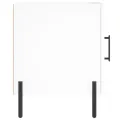 Tables de chevet 2 pcs blanc brillant 40x40x50 cm