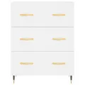Buffet blanc 69,5x34x90 cm bois d'ingénierie