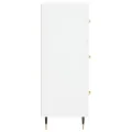 Buffet blanc 69,5x34x90 cm bois d'ingénierie