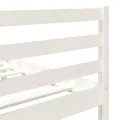 Cadre de lit Blanc Bois massif 120x190 cm Petit Double