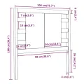 Tête de lit Marron miel 106x4x100 cm Bois massif de pin