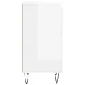 Buffets 2 pcs blanc brillant 40x35x70 cm bois d'ingénierie