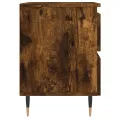 Tables de chevet 2 pcs chêne fumé 40x35x50 cm bois ingénierie
