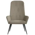 Chaise de relaxation Gris clair Velours