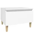 Table d'appoint Blanc 50x46x35 cm Bois d'ingénierie