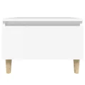 Table d'appoint Blanc 50x46x35 cm Bois d'ingénierie