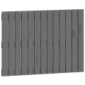 Tête de lit murale Gris 82,5x3x60 cm Bois massif de pin