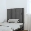 Tête de lit murale Gris 82,5x3x60 cm Bois massif de pin