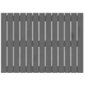 Tête de lit murale Gris 82,5x3x60 cm Bois massif de pin